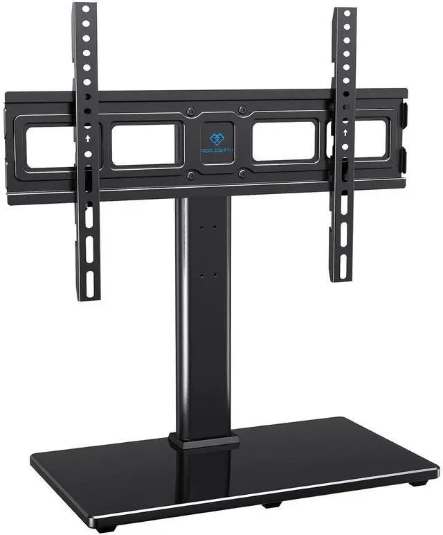 Main image of Swivel Universal TV Stand Mount for 32-86 Inch LCD OLED Flat/Curved Screen TVs up to 99lbs-Height Adjustable Table Top TV Stand/Base with Tempered Glass Base&Wire Management,VESA 600x400mm