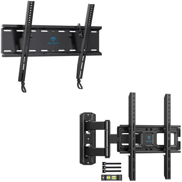 Main image of Tilting TV Wall Mount Bracket Low Profile for Most 23-60 inch TVs & & PSMFK7 Full Motion Articulating TV Wall Mount Bracket for 26-55in TVs up to 70lbs