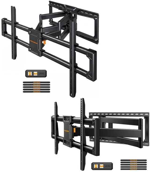 Main image of Long Arm Full Motion TV Wall Mount for 4297 Inch TVs up to 150 lbs PGXLF02 & Extra Large Full Motion TV Wall Mount for 55120 Inch TVs up to 220 lbs