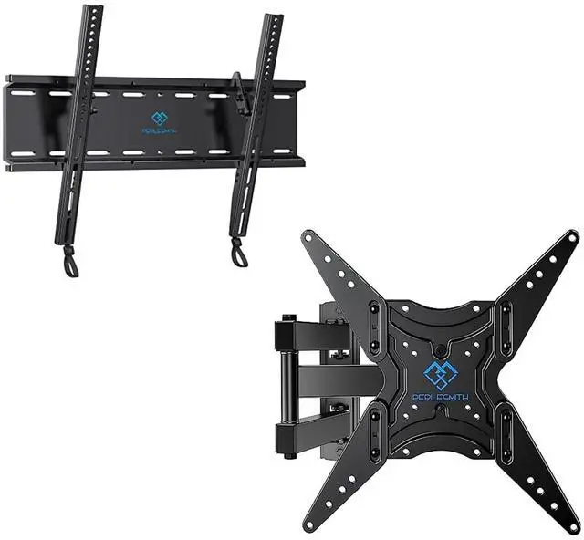 Main image of Tilting TV Wall Mount Bracket Low Profile for Most 23-60 inch TVs, PSMTK1 & PERLESMITH UL-Listed Full Motion TV Wall Mount for 26-60 Inch TVs, PSMFK1