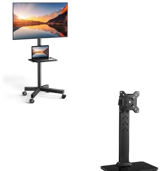 Main image of Rolling TV Stand PSTVMC04 & Perlegear Monitor TV Stand PGTVS29