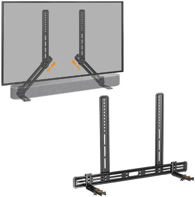 Main image of Soundbar Mount PGSM04B & PGSM03B, Up to 15 lbs, Compatible with TV Wall Mount, Cart, Floor Stand, Tabletop, Soundbar with/without Holes