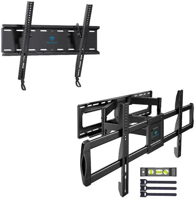 Main image of Tilting TV Wall Mount for 23-60 inch TVs with VESA 400x400mm up to 115lbs PSMTK1, Full Motion TV Wall Mount for 50-90 TVs up to 165lbs, Max VESA 800x400mm PSXFK1