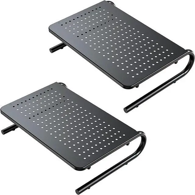 Main image of Monitor Stand Riser for Desk, Laptop Stand, Laptop Shelf w/Vented Metal, Desktop Computer Stand Desk Organizer for Laptop, PC, Printer