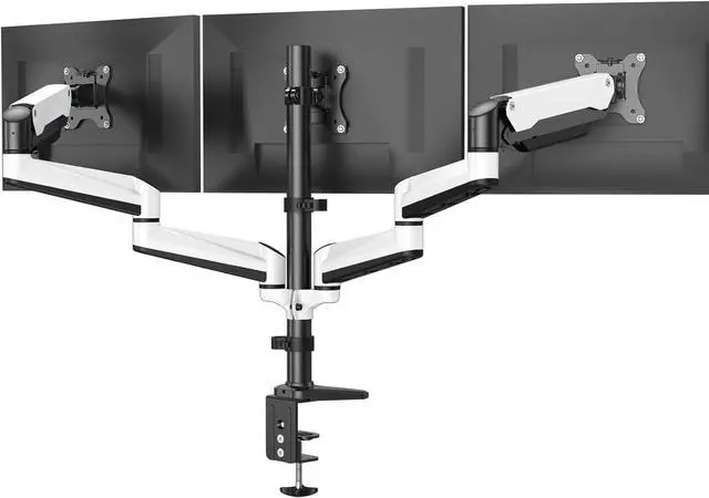 Main image of Triple Monitor Stand - Full Motion Articulating Monitor Mount Fit Three 17 to 32 inch LCD Computer Screens with Clamp, Grommet Kit