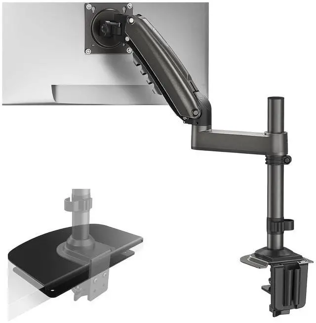 Main image of Single Monitor Mount, Adjustable Monitor Arm Desk Mount Fits 13-32 inch Screen