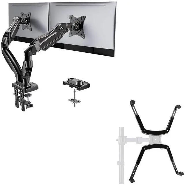 Main image of Dual Monitor Stand and HUANUO Universal VESA Mount Adapter Kit