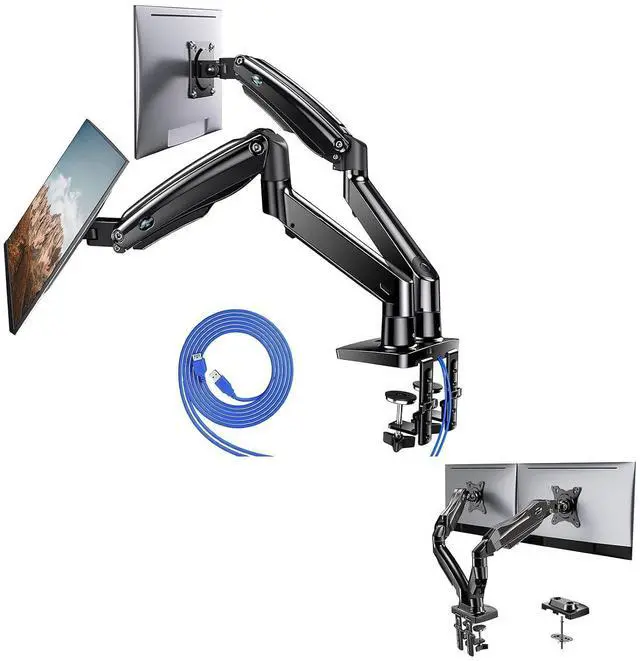 Main image of Dual Monitor Stand for 13 to 35 inch & HUANUO Dual Monitor Mount for 13 to 30 Inch Computer Screen