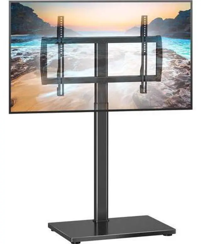 Main image of Universal Pedestal TV Stand with Bracket for 32"-75" TVs Floor TV Stand w/Cable Management Holds 132lbs Max VESA 600x400mm TS004H