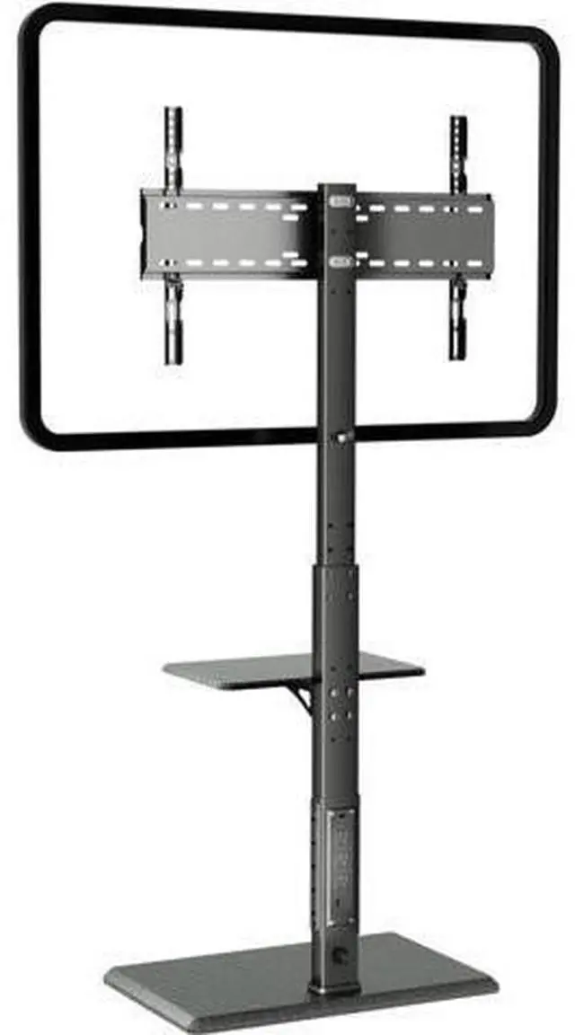Main image of Universal Floor TV Stand, TV Floor Mount Stand with Power Outlet & Removable Shelf for 32-75 inch TV up to 110 lbs, Swivel and Height Adjustable Tall TV Stand for Bedroom(TCP01-2-M-A01)
