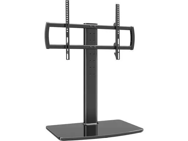 Alt view image 7 of 7 - Universal TV Stand/Base Tabletop TV Stand with Wall Mount for 40 to 86 inch 5 Level Height Adjustable, Heavy Duty Tempered Glass Base, Holds up to 132lbs Screens, HT03B-003