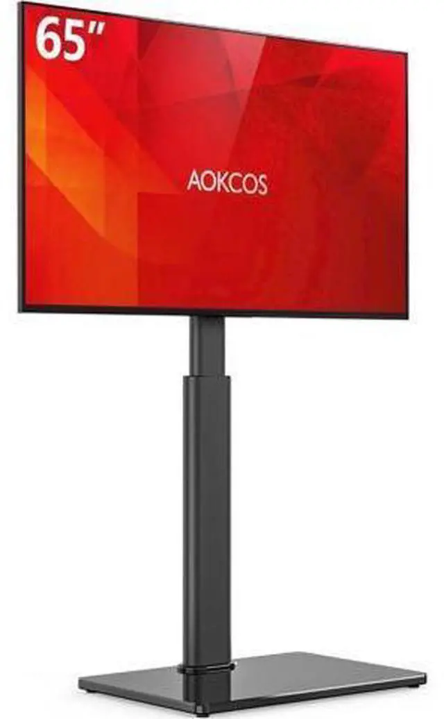 Main image of Swivel TV Floor Stand for 32-65 Inches TVs, 8 Level Height Adjustable Corner Small TV Stand Mount for Living Room/Bedroom, Holds up to 88 lbs,MAX VESA 400x400mm,Black