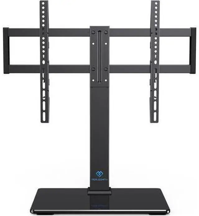Main image of PERLESMITH Universal Swivel TV Stand for 37-77 inch TVs, Table Top TV Stand Base up to 99 lbs, 4 Height Adjustable Universal TV Legs with Tempered Glass Base, Max VESA 600x400mm, PSTVS02-N1