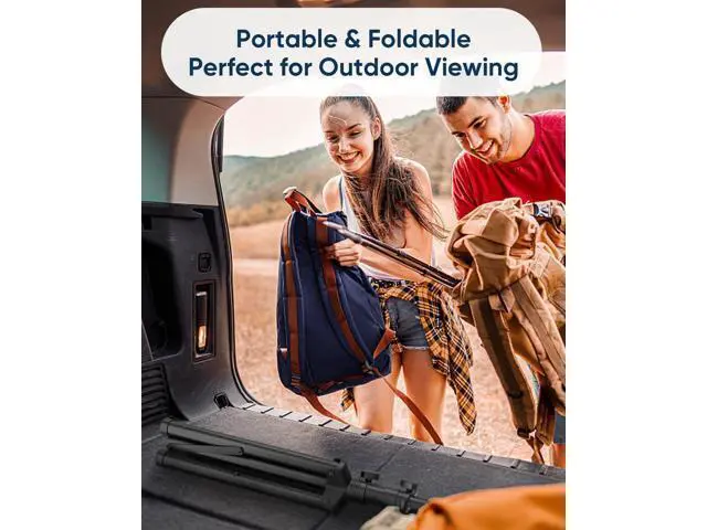 Alt view image 6 of 7 - FORGING MOUNT Tripod Portable Floor TV Stand,Foldable Stand Height Adjustable for Portable Display Floor TV Stand 26-65" Flat Screen/Curved TVs, Holds Up to 77lbs