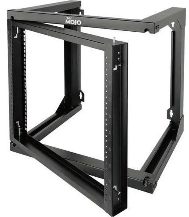 Main image of Tecmojo 9U Wall Mount Rack, Server Rack,Open Frame Server Rack,Network Rack for 19inch Computer/AV/Data/IT/Media Equipment,18inch Depth,16inch Apart Mounting Holes,Swing Gate,Square and Tapped Holes