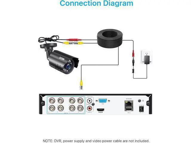 Alt view image 6 of 7 - ZOSI 4PK 1920TVL 1080P Security Camera 3.6mm Lens 2MP CCTV Camera Home Security Day Night Waterproof Camera for 1080P/5MP/4K HD-TVI Analog DVR System