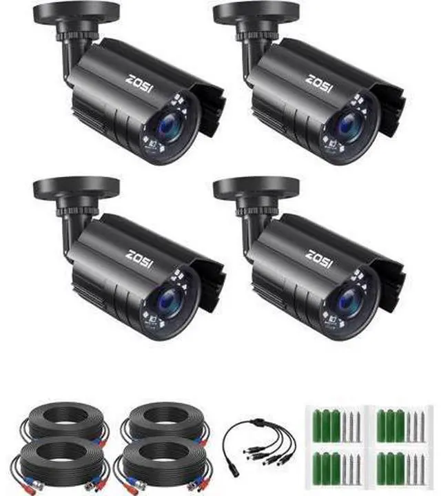 Main image of ZOSI 4PK 1920TVL 1080P Security Camera 3.6mm Lens 2MP CCTV Camera Home Security Day Night Waterproof Camera for 1080P/5MP/4K HD-TVI Analog DVR System