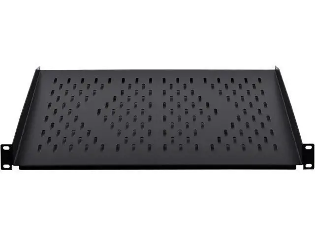 Alt view image 3 of 6 - RackPath 1U Cantilever Universal Rack Shelf - 14in Deep Rackmount Shelf for 19 AV/Network Equipment Racks 55lbs Capacity - 2Pack