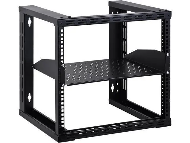 Alt view image 6 of 6 - RackPath 2U Cantilever Universal Rack Shelf - 14in Deep Rackmount Shelf for 19 AV/Network Equipment Racks 55lbs Capacity - 2 Pack