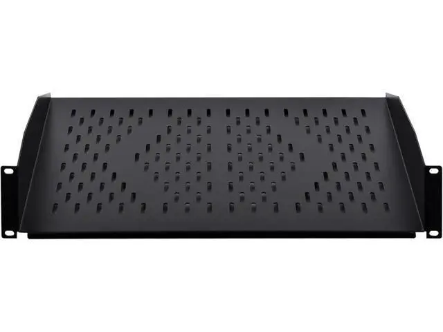 Alt view image 3 of 6 - RackPath 2U Cantilever Universal Rack Shelf - 14in Deep Rackmount Shelf for 19 AV/Network Equipment Racks 55lbs Capacity - 2 Pack
