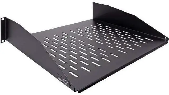 Main image of NavePoint 2U 19-Inch Universal Vented Rack Mount Cantilever Server Cabinet Shelf 14-Inches Deep Black