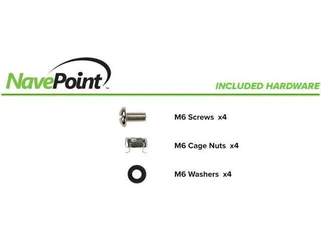 Alt view image 4 of 4 - NavePoint 2U 19-Inch Universal Vented Rack Mount Cantilever Server Cabinet Shelf 14-Inches Deep Black
