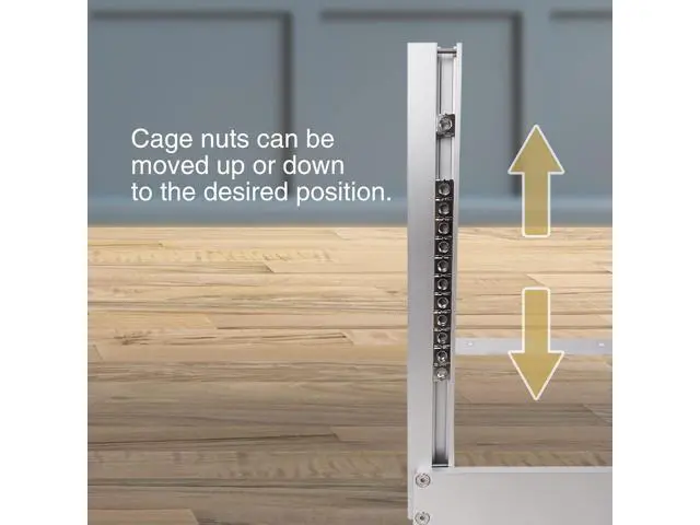 Alt view image 6 of 7 - Sound Town 4U Aluminum 2-Post Desktop Open-Frame Rack, Angle Adjustable, for Audio/Video, Network Switches, Routers, Patch Panels (2PF-4A)
