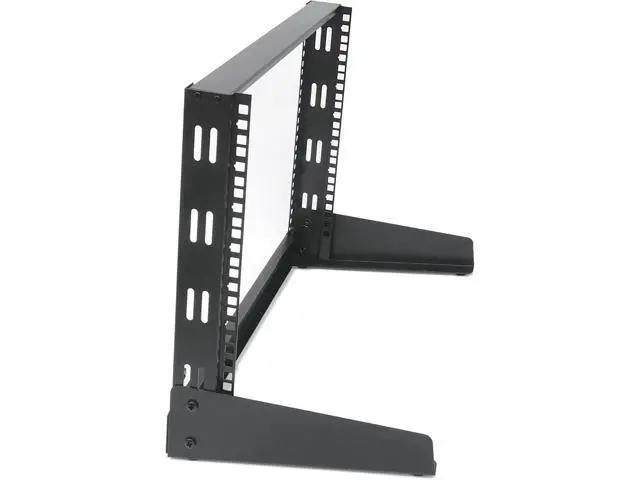 Alt view image 5 of 5 - RIVECO 8U Desktop Rack for Network & Audio, 19 Inch 2 Post Open Frame Cabinet with Reinforced Beam, Free Standing Tabletop Racks for IT Server Music Recording Studio AV Equipment