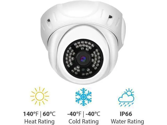Alt view image 5 of 6 - GW Security 5MP IP PoE Outdoor Indoor Microphone Dome Security Camera (GW5091IP)
