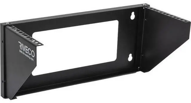 Main image of RIVECO 4U Wall Mount Rack for Network. Reinforced Heavy Load 66-99 LBS Small Server Racks Vertical & Horizontal Mounting for 19 inches IT & Studio Equipment.