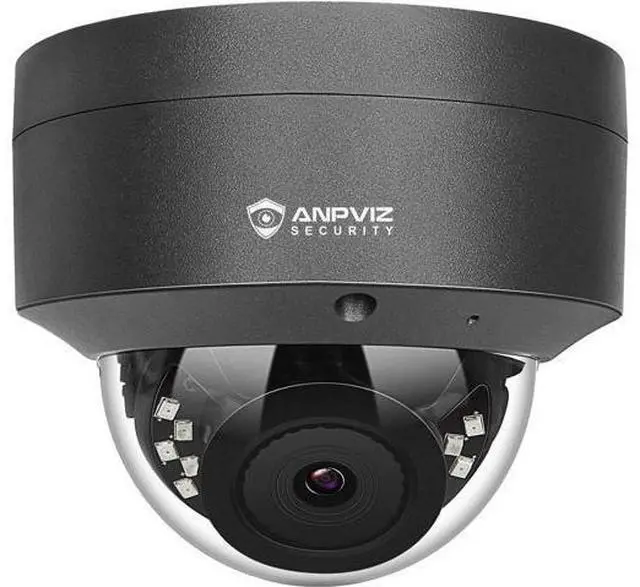 Main image of Anpviz 5MP PoE Camera, Outdoor Vandal Dome Security PoE IP Camera with Audio, 98ft Night Vision, H.265, 24/7 Recording Waterproof IP66 Indoor, Wide Angle 2.8mm (Grey), NDAA Compliant (U Series)