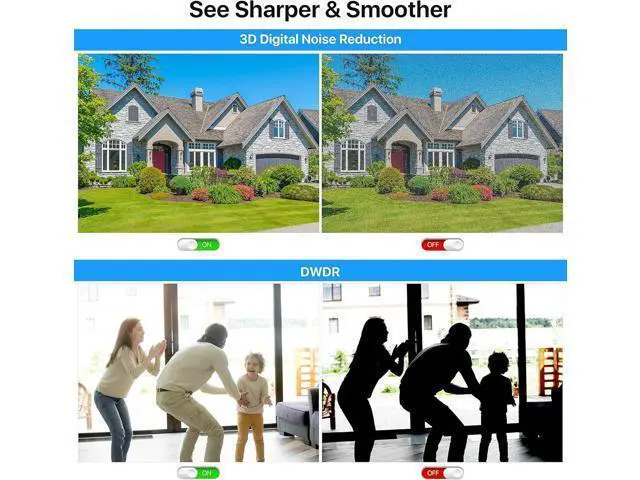 Alt view image 7 of 7 - ZOSI 4 Pack 2MP 1080p HD-TVI Home Security Camera Outdoor Indoor 1920TVL, 24PCS LEDs, 80ft Night Vision, 90°View Angle, Weatherproof Surveillance CCTV Dome Camera