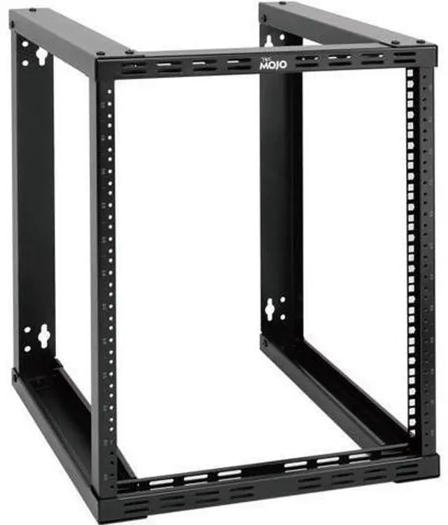 Main image of Tecmojo 12U Wall Mount Rack, Wall Mount Network Rack 15.8in Depth, Open Frame Server Rack for 19in IT/AV/Data/Home Equipment, Black