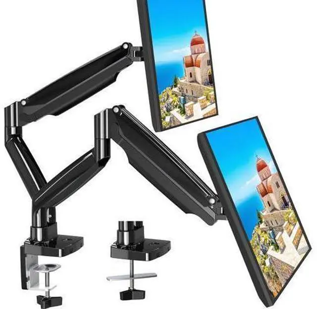 Main image of MOUNT PRO Dual Monitor Desk Mount fits 22 to 39 Ultrawide Computer Screen, Holds up to 30.9lbs Each, Fully Adjustable Long Monitor Arm for Two Monitors, Gas Spring Monitor Stand, 100x100 VESA Mount