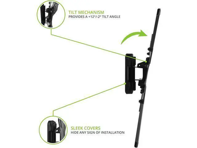 Alt view image 3 of 7 - Kanto PS100 Tilting Mount for 26-inch to 60-inch TVs