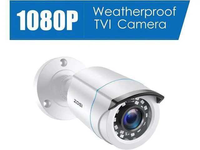 Alt view image 2 of 7 - ZOSI 4 x 2MP 1080p HD-TVI Home Security Camera Outdoor Indoor 1920TVL,24PCS LEDs,80ft Night Vision, 90°View Angle, Weatherproof Outside Surveillance CCTV Bullet Camera