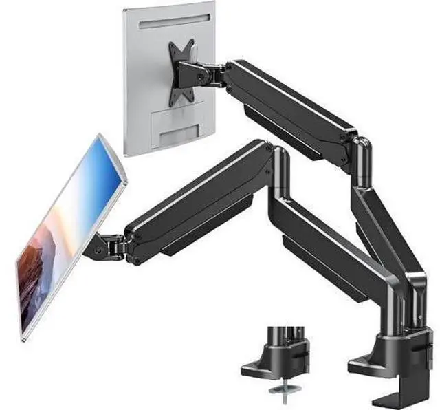 Main image of MOUNT PRO Dual Monitor Stand for Max 43 Inch Ultrawide Computer Screen, Premium Aluminum Heavy Duty Monitor Arm Holds 6.6lbs to 33lbs, Gas Spring Full Motion Display Desk Stand, VESA Mount