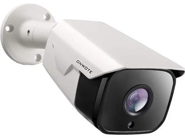 Main image of ONWOTE 4K 8MP UltraHD PoE IP Security Camera, AI Human Vehicle Detection, 3840x2160 8 Megapixels, 134° FoV, Video Audio, Indoor Outdoor, Commercial Wired Camera for Business, Add-on to PoE NVR System