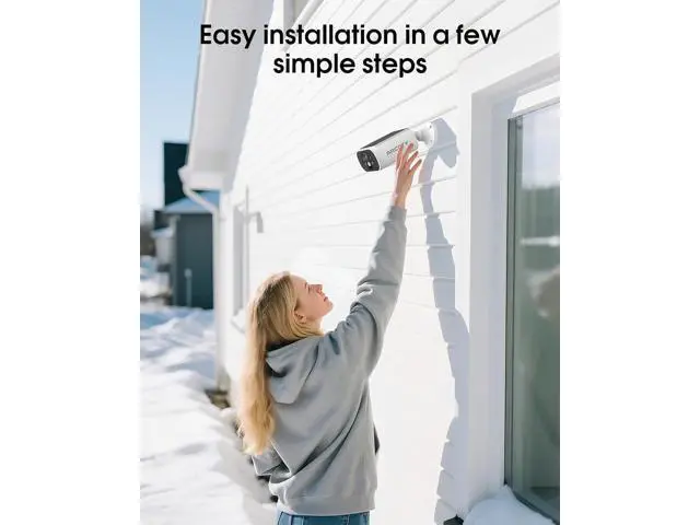 Alt view image 4 of 7 - Solar Security Camera Outdoor Wireless, 4MP Battery Powered Home Surveillance Camera with Embedded Solar Panel, PIR Motion Sensor, 2.4G/5G Dual Band WiFi (2 Pack)