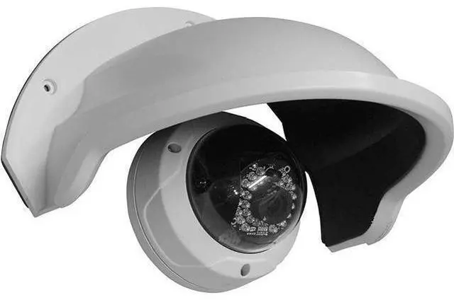 Alt view image 2 of 4 - SDS DS-1250ZJ Universal Sun Rain Shade Camera Cover Shield for Outdoor Camera (4 Pack, White)