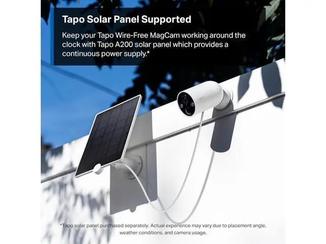 Alt view image 5 of 7 - Tapo MagCam, 2025 Wirecutter Best Outdoor Security Camera & PCMag Editors Choice, 2K, Battery, Magnetic Mount Wireless Camera, 150° FOV, SD/Cloud Storage, Person/Vehicle Detection