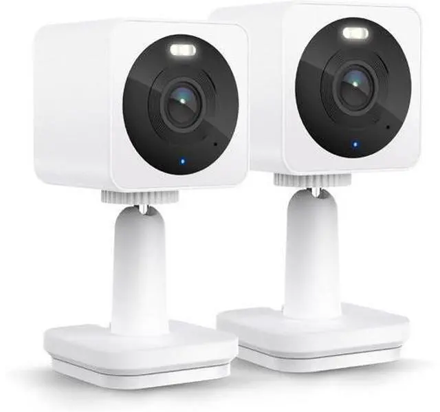 Main image of WYZE Cam OG Indoor/Outdoor 1080p Wi-Fi Smart Home Security Camera with Color Night Vision, Motion Detection, 2-Way Audio, Compatible with Alexa & Google, White (2-Pack), Free Expert Setup