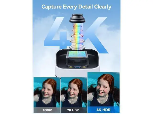Alt view image 2 of 7 - FOSCAM 4K 8MP IP PoE Security Cameras Wireless Outdoor, V8EP Surveillance Camera for Home Security, 120° FoV, 20x Zoom, AI Detect Human/Vehicle, 66FT Color Night Vision,Siren Alert,2-Way Audio,IP66