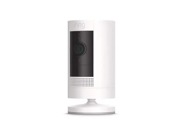Alt view image 2 of 6 - Ring Outdoor Cam (Stick Up Cam) | Weather-Resistant Outdoor Camera, Live View, Color Night Vision, Two-Way Talk, Motion alerts, Works with Alexa | White