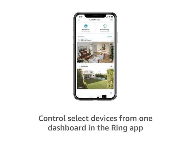 Alt view image 5 of 6 - Ring Outdoor Cam (Stick Up Cam) | Weather-Resistant Outdoor Camera, Live View, Color Night Vision, Two-Way Talk, Motion alerts, Works with Alexa | White