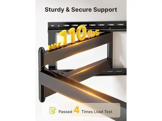 Alt view image 6 of 7 - monTEK Long Arm TV Wall Mount for Most 43-80 Inch TVs, 42 Inch Long Extension TV Mount Swivel and Tilt, Full Motion Wall Mount Tv Bracket Fit Max VESA 600 x 400mm, Up to 110 lbs, 16,18 Studs