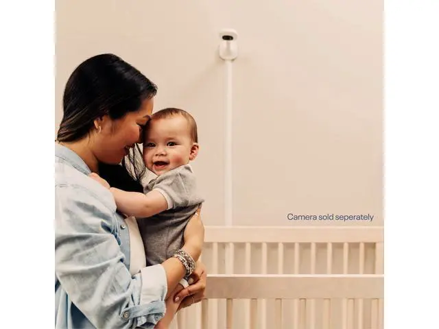Alt view image 3 of 4 - Nanit Pro Baby Monitor Wall Mount Accessory Baby Camera Wall Mount for Crib, Space-Saving Baby Monitor Holder & Camera Mount (Camera Sold Separately)