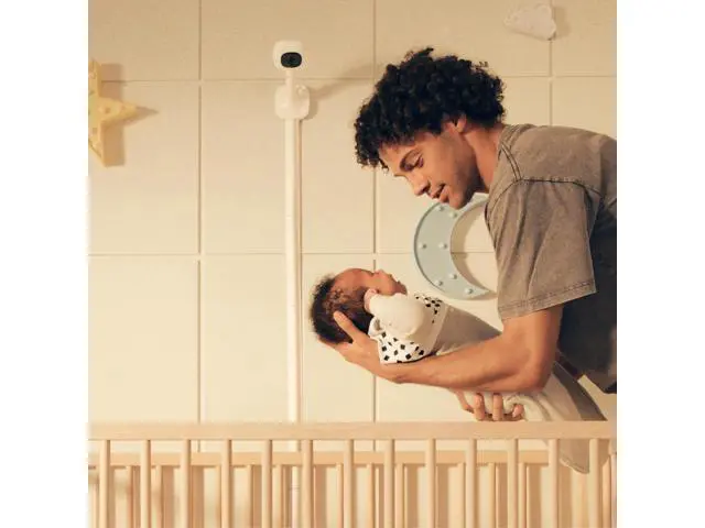 Alt view image 4 of 4 - Nanit Pro Baby Monitor Wall Mount Accessory Baby Camera Wall Mount for Crib, Space-Saving Baby Monitor Holder & Camera Mount (Camera Sold Separately)