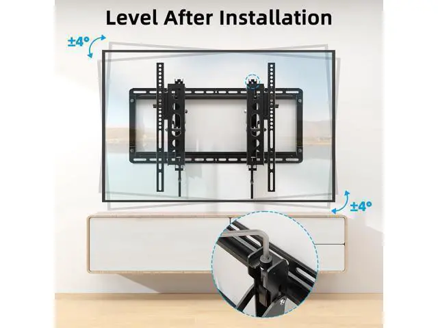 Alt view image 3 of 7 - HOME VISION Advanced Full Motion TV Mount for 32-90 Inch TVs, Tilt TV Wall Mount with Extension, Swivel, Slide and Level, Wall Mount tv Bracket - Max VESA 600x400mm, up to 132lbs, 16/18/24 Inch Studs