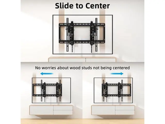 Alt view image 6 of 7 - HOME VISION Advanced Full Motion TV Mount for 32-90 Inch TVs, Tilt TV Wall Mount with Extension, Swivel, Slide and Level, Wall Mount tv Bracket - Max VESA 600x400mm, up to 132lbs, 16/18/24 Inch Studs